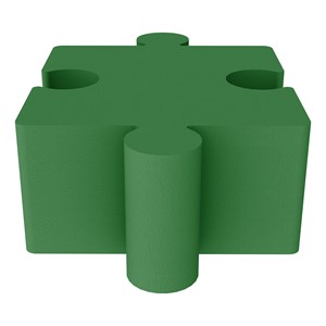 Foam Soft Seating - Puzzle Piece - Green