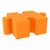 Foam Soft Seating - Puzzle Piece - Orange