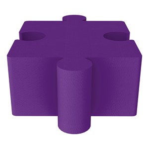 Foam Soft Seating - Puzzle Piece - Purple