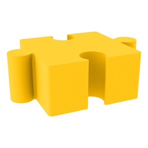 Foam Soft Seating - Puzzle Piece - Yellow