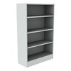 Serene Series Gray Laminate Bookcase
