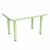 Shapes Accent Series Rectangle Collaborative Table w/ Whiteboard Top & Glides (24" W x 36" L) - Green Apple