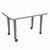 Shapes Accent Series Rectangle Collaborative Table w/ Whiteboard Top & Casters (24" W x 36" L)