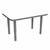 Shapes Accent Series Rectangle Collaborative Table w/ Whiteboard Top & Glides (24" W x 36" L) - North Sea Legs