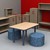 Shapes Accent Series Rectangle Collaborative Table