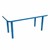 Shapes Accent Series Rectangle Collaborative Table w/ Whiteboard Top & Glides (24" W x 48" L) - Brilliant Blue