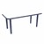 Shapes Accent Series Rectangle Collaborative Table w/ Whiteboard Top & Glides (24" W x 48" L) - Navy