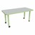 Shapes Accent Series Rectangle Collaborative Table w/ Casters (24" W x 48" L)