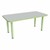 Shapes Accent Series Rectangle Collaborative Table w/ Glides (24" W x 48" L) - North Sea Top w/ Green Apple Legs