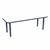 Shapes Accent Series Rectangle Collaborative Table w/ Whiteboard Top & Glides (24" W x 60" L) - Navy