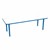 Shapes Accent Series Rectangle Collaborative Table w/ Whiteboard Top & Glides (30" W x72" L) - Brilliant Blue