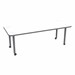 Shapes Accent Series Rectangle Collaborative Table w/ Whiteboard Top & Casters (30" W x72" L)