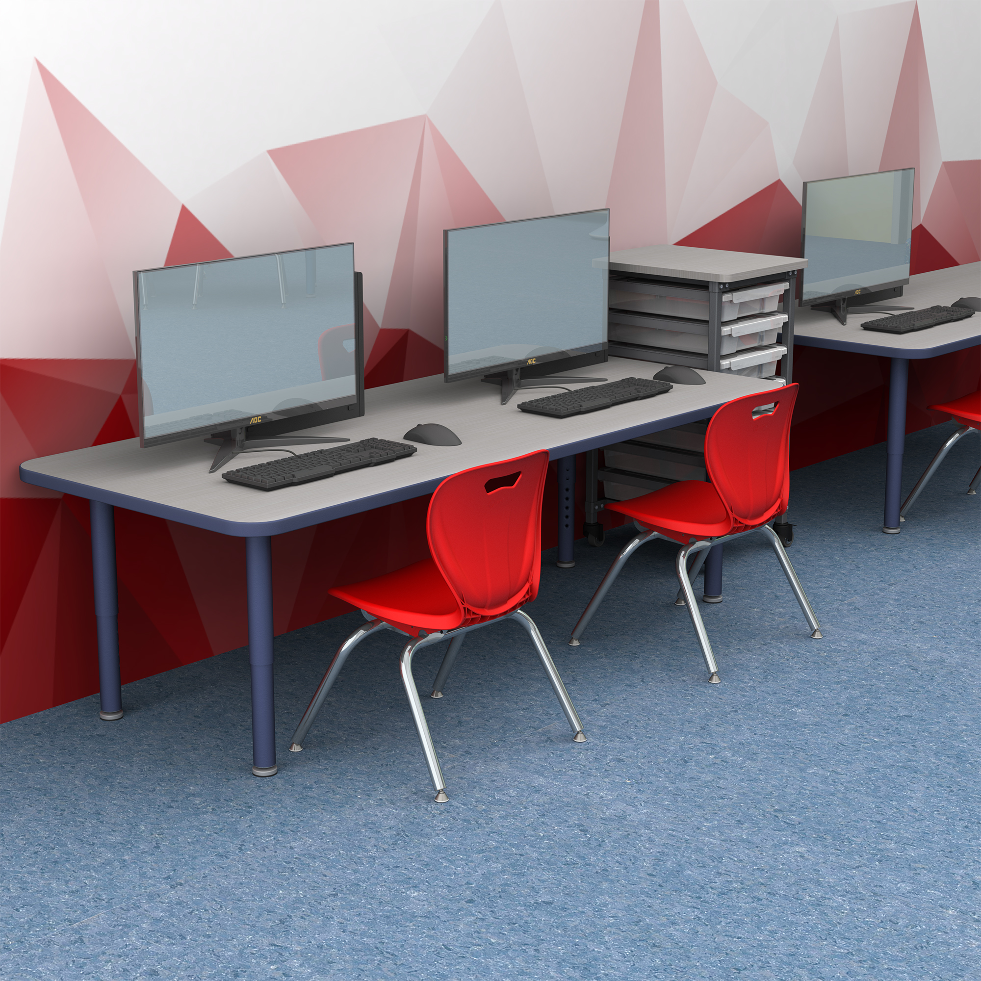 Shapes Accent Series Rectangle Collaborative Table