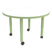 Accent Series Preschool Round Collaborative Table w/ Whiteboard Top
