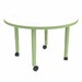 Shapes Accent Series Round Collaborative Table w/ Whiteboard Top & Casters