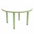 Shapes Accent Series Round Collaborative Table w/ Whiteboard Top & Glides (36" Diameter) - Green Apple