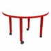 Shapes Accent Series Round Collaborative Table w/ Whiteboard Top & Casters (36" Diameter)