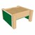 Children's Sand Table - Green & Latte (46" L x 46" W x 24" H)