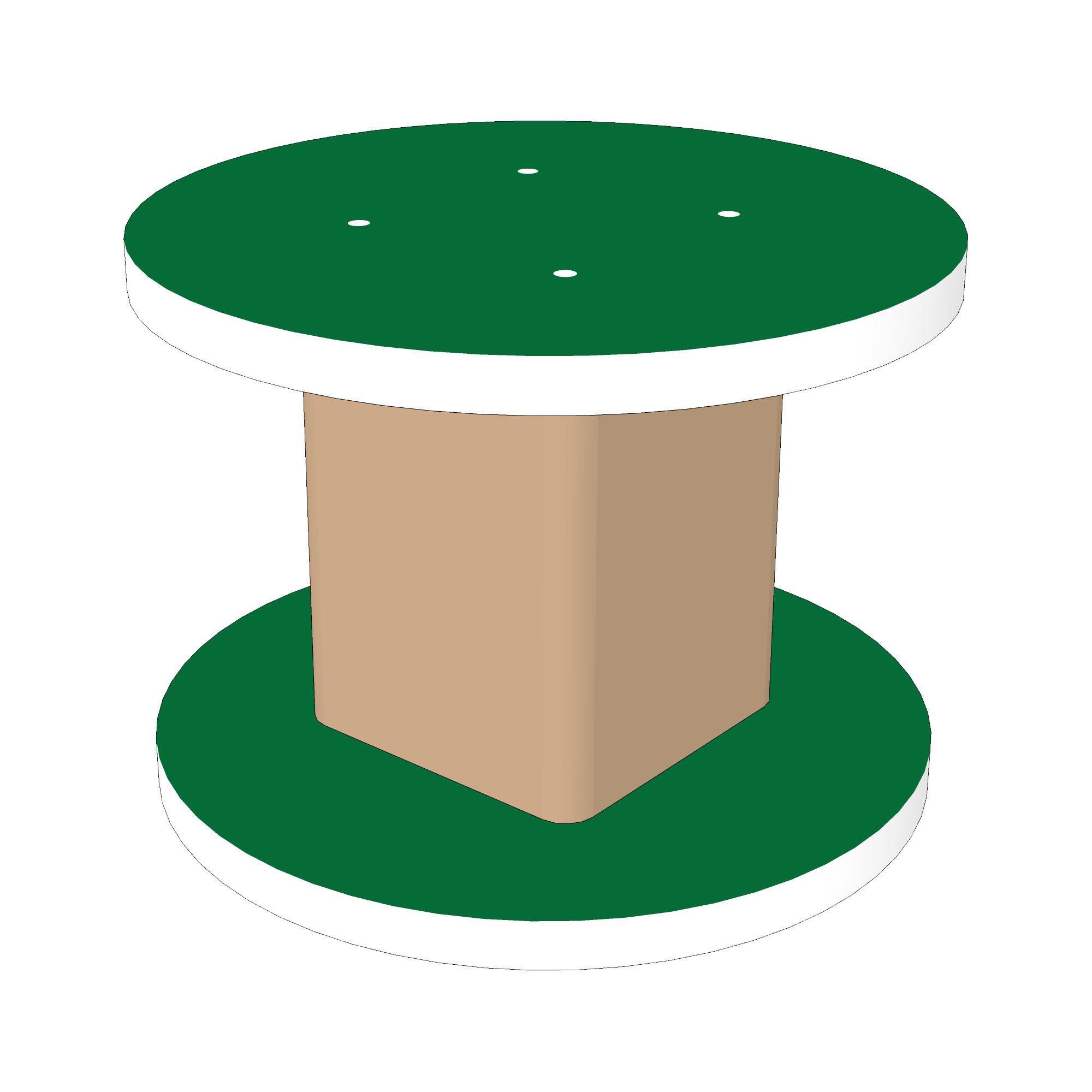Indoor/Outdoor Children's Stool (12" H) - Green