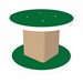 Indoor/Outdoor Children's Stool (12" H) - Green