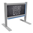 Schoolyard 4' Wide Outdoor Portable Magnetic Chalkboard Panel