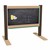 4' Wide Outdoor Portable Magnetic Chalkboard Panel - Green/Chocolate/Latte