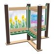Schoolyard 2' Wide Outdoor Portable Paint Panel - Triple Panel