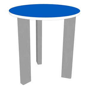 Indoor/Outdoor Round Children's Table - Blue (36" D x 24" H)