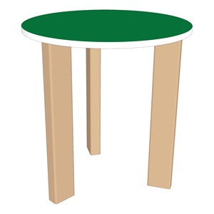 Indoor/Outdoor Round Children's Table - Green (36" D x 24" H)