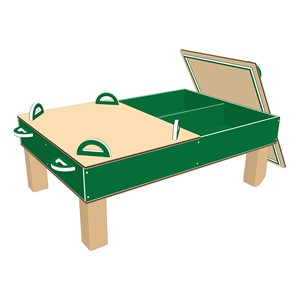 Children's Large Nature Table w/ Lid - Green
