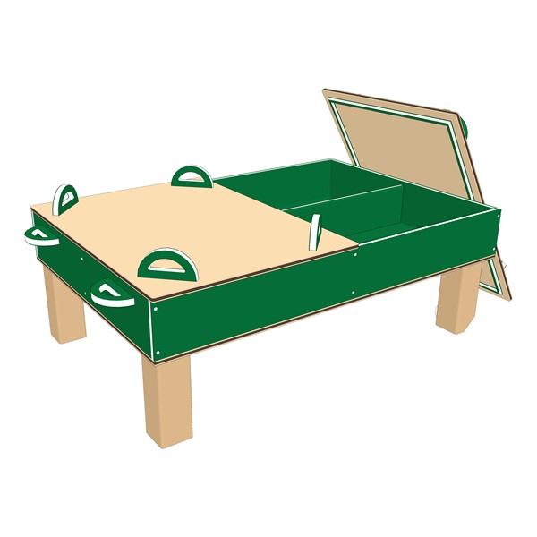 Children's Large Nature Table w/ Lid - Green