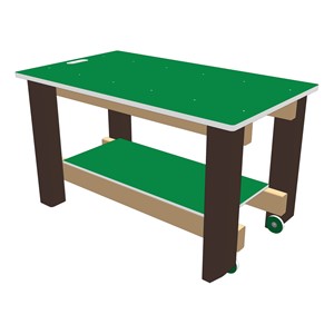 Indoor/Outdoor Childen's Work Bench - Green (42" L x 24" W x 20" H)