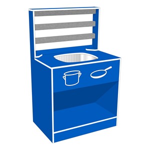 Mud Kitchen Sink - Blue