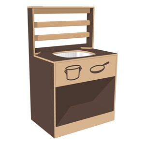Mud Kitchen Sink - Chocolate