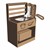 Mud Kitchen Sink w/ Recirculating Pump - Chocolate