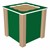Children's Scallop Sandbox - Green & Latte
