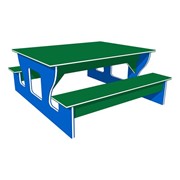 Schoolyard Classroom Table w/ Smooth Writable Surface