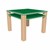 Schoolyard Indoor/Outdoor Children's Craft Table (32" L x 32" W x 24" H) - Green/Latte