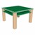 Schoolyard Indoor/Outdoor Children's Craft Table (32" L x 32" W x 20" H) - Green/Latte