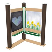 Schoolyard Outdoor Portable Magnetic Chalkboard & Paint Panel