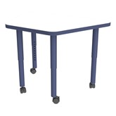 Accent Series Preschool Trapezoid Collaborative Table w/ Whiteboard Top