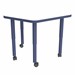 Shapes Accent Series Trapezoid Collaborative Table w/ Whiteboard Top & Casters