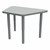 Shapes Accent Series Trapezoid Collaborative Table w/ Glides - North Sea Top & Legs