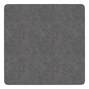 Healthy Living Solid Color Rug - Square (6' W x 6' L) - Gray