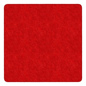 Healthy Living Solid Color Rug - Square (6' W x 6' L) - Red
