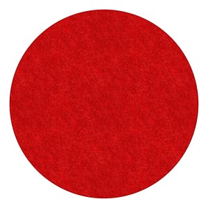Healthy Living Solid Color Rug - Round (6' Diameter) - Red