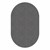 Healthy Living Solid Color Rug - Oval (7' 6" W x 12' L) - Gray