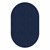 Healthy Living Solid Color Rug - Oval (7' 6" W x 12' L) - Navy