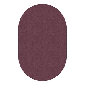 Healthy Living Solid Color Rug - Oval (7' 6" W x 12' L) - Plum