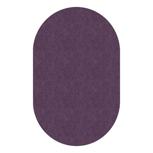 Healthy Living Solid Color Rug - Oval (7' 6" W x 12' L) - Purple